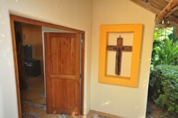 front door & cross